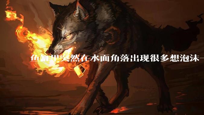 鱼缸里突然在水面角落出现很多想泡沫一样的气泡是怎么回事？